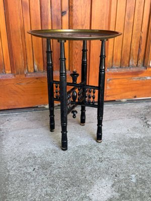 ヴィンテージ　MOROCCAN side table Moroccan Side Table | Wood Metal Coffee Table |Sheherazade® Home