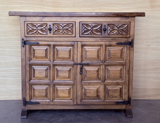 dresser in spanish Vintage Dresser, Lowboy, Revival, Rustic, Ornate, Mid | Mod Haus - Rancho Cucamonga, CA forged iron hand pulls Double Sided Dresser Spanish Colonial