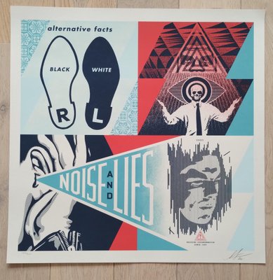 Shepard Fairey (Obey Giant), Alternative Facts, 2022, Screenprint