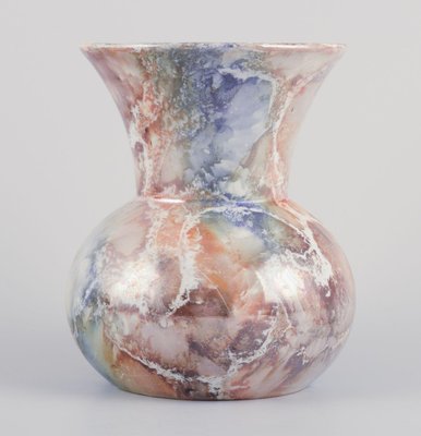 Art Deco Style Marmor Vase in Ceramic from Arabia, Finland, 1920s
