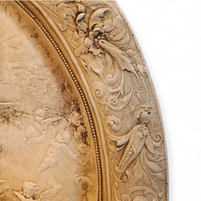 Winged Cherub琴弾天使1870sブロンズ彫刻FoundryMarks Winged Cherub琴