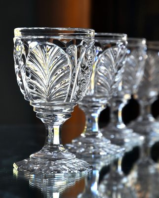 Charles X Aumale Modell Wassergläser aus durchscheinendem Kristall, 19. Jh. von Baccarat, 1880, 12 . Set bei Pamono kaufen