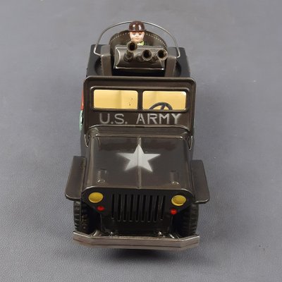 Jouet Vintage Space Jeep U.S. Army – Masudaya – Japon – Fonctionne à Piles