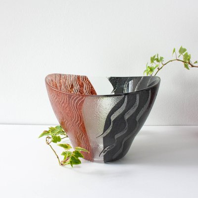 Tonga Glass Bowl by Monica Backström for Kosta Boda, 1980s for
