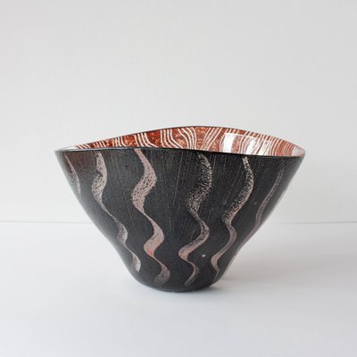 Tonga Glass Bowl by Monica Backström for Kosta Boda, 1980s for