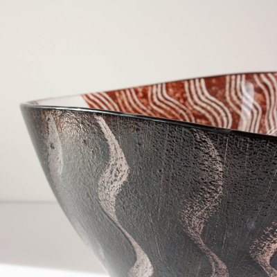 Tonga Glass Bowl by Monica Backström for Kosta Boda, 1980s for