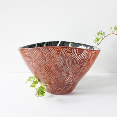 Tonga Glass Bowl by Monica Backström for Kosta Boda, 1980s for