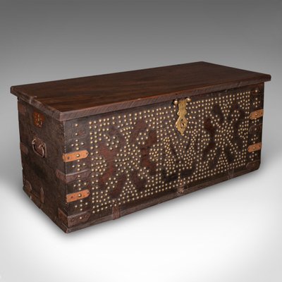 Antique African Studded Zanzibar Chest, 1850 for sale at Pamono