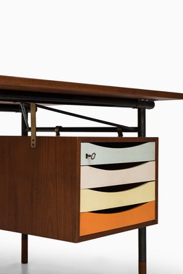Mid Century Danish Nyhavn Desk By Finn Juhl For Bovirke 1950s For