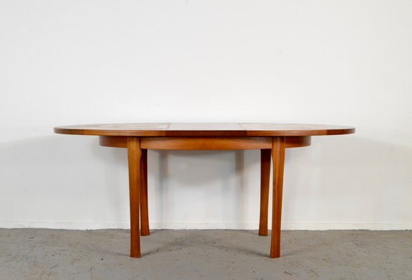 Mid-Century Modern Extendable Oblong Dining Table in Teak, 1960s