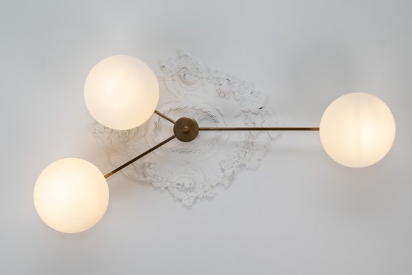 Tre Lune Ceiling Lamp by Angelo Lelii for Arredoluce, 1960s for