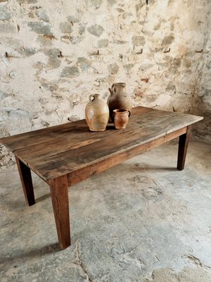 Antique Early 19th Century French Coffee Table in Chestnut Wood