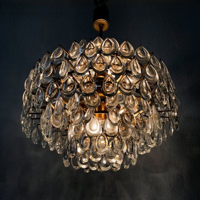 mid century crystal chandelier