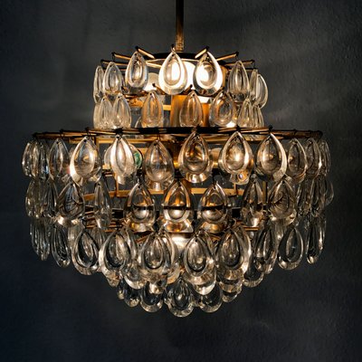 Mid century crystal chandelier sale