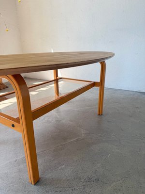Oval Coffee Table Beech by Aalto for Ikea, 1980 for sale at Pamono