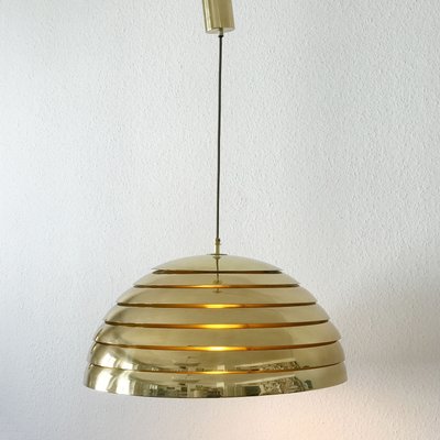 Large Mid-Century Modern Brass Dome 