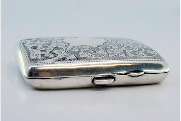 silver engraved cigarette case Luxury Cases  Buy Now it becomes a meaningful keepsake that will be cherished for years to come Antique Silver Engraved Cigarette Case