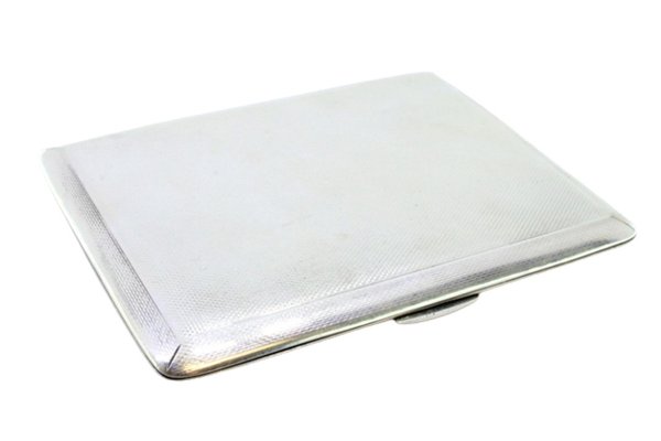 Guilloche Silver Cigarette Case