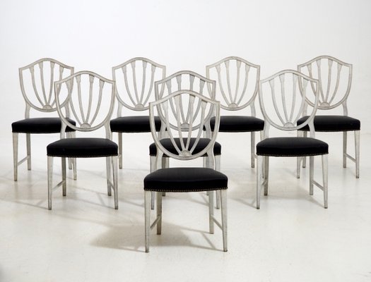 Antique Chairs With Horsehair Set Of 8 Antique Chairs With Horsehair Set Of 8