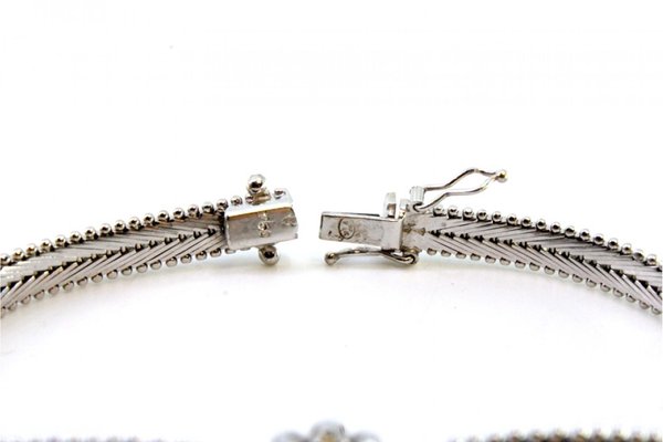 Bracciale Donna Elli In Argento 925 – Piatto A Spina Di Pesce – Larghezza 4 Mm – Lunghezza 16 Cm – Gioiello Elegante Con Custodia