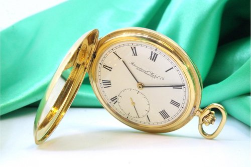 Reloj de bolsillo suizo de oro de International Watch