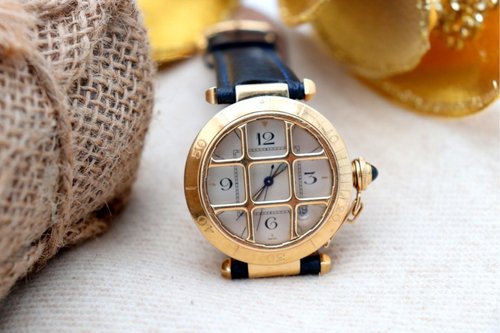 Cartier Pasha Model Gold Wristwatch