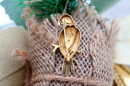 Knighthood Spilla spilla con perle di cristallo pappagallo uccello spilla da bavero spilla da bavero accessori per uomo donna