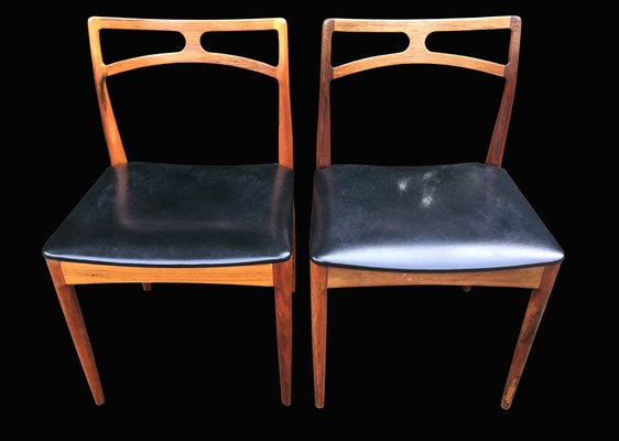 Danish Rosewood Dining Chairs By Johannes Andersen For Christian Linneberg 1960s Set Of 6 For Sale At Pamono