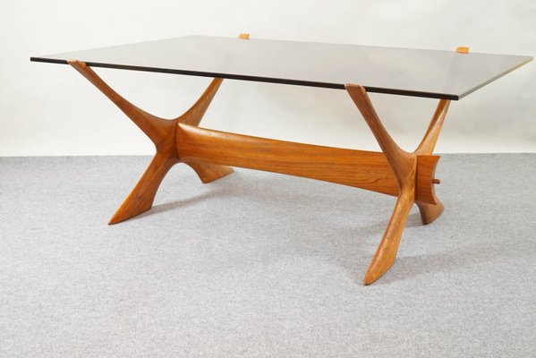 Vintage Condor Coffee Table by Fredrik Schriever Abeln for Coffee table, teak and glass, Fredrik Schriever Abeln