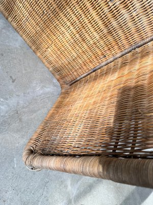 Hestra Woven Wicker Armchair attributed to Ikea 1982, 1980s for