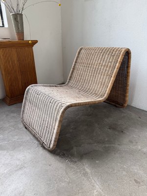 Hestra Woven Wicker Armchair attributed to Ikea 1982, 1980s for