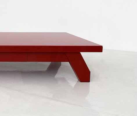 Dodolo 200 China Rot Lack & Hellbronze Couchtisch von Casa Casati bei Pamono kaufen