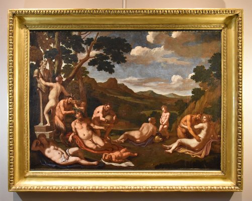 Giulio Carpioni, Bacchanal Bacchus Mythological Carpioni Scene