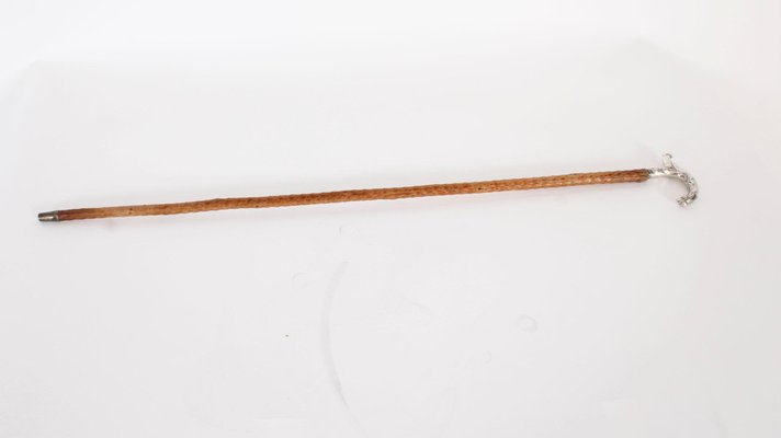 A Piedi Bastone In Naturale Di Legno - "T" Forma Nichel Trattare - Foto 4