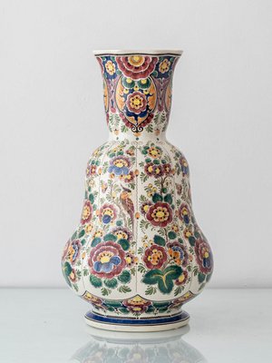 Delft polychrome ポット Dutch Delft Polychrome Jar 18th Century Hand Painted at De