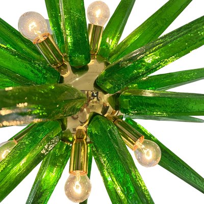 よ*ー様 Murano Green and Gold VETRO ARTISTI Murano Wine Glasses. Set of Four Vintage Green Glasses With
