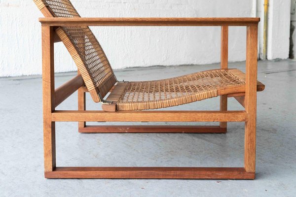 Borge Mogensen /model 2254 オーク/ラタン/オットマン Model 2254 Armchair by Borge Mogensen for sale at Pamono
