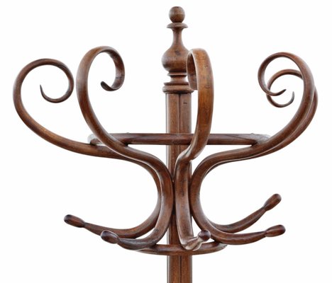 Large Antique Bentwood Coat and Hat Stand, 1890s for sale at Pamono