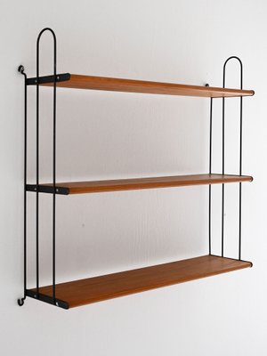 Vintage Scandinavian Hylla in Oak and Iron, 1960s for sale at Pamono