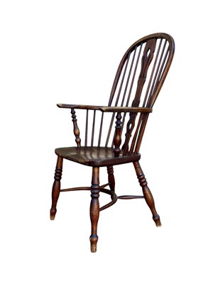 しろくま USA Windsor chair Windsor 2-Piece Chair Set with Contoured Seats and Double