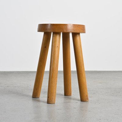 Stool attributed to Charlotte Perriand for Les Arcs, 1960s for