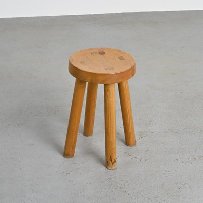 Stool attributed to Charlotte Perriand for Les Arcs, 1960s for