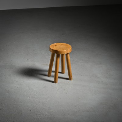 シャルロットペリアン Les Arc stool 1960s Stool attributed to Charlotte Perriand for Les Arcs, 1960s for