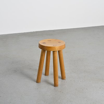 スツール Charlotte Perriand for Les Arcs, 1960 Stool attributed to Charlotte Perriand for Les Arcs, 1960s for
