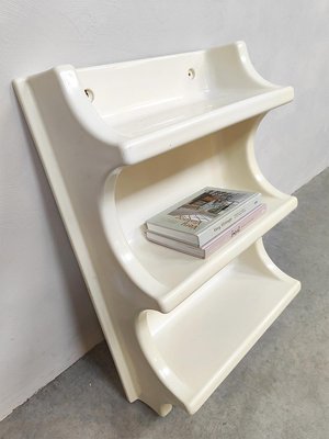 Vintage Space Age Thermoformed Plastic Wall Shelves, 1970s for