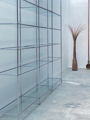 Modular Chrome & Glass Abstracta Royal System Shelf by Poul