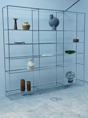 Modular Chrome & Glass Abstracta Royal System Shelf by Poul