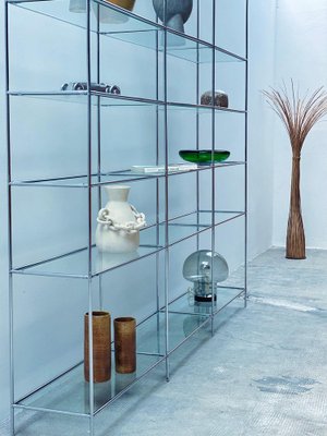 Modular Chrome & Glass Abstracta Royal System Shelf by Poul