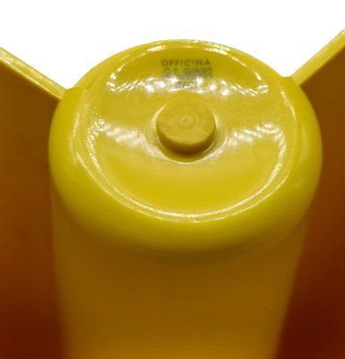 Yellow Pago Pago Vase by Enzo Mari for Officine Alessi