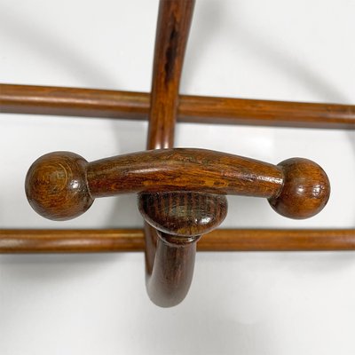 Antique Austrian Wooden Coat Hanger from Thonet, 1800s for sale at